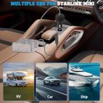 Starlink Mini Cable Car Adapter with Converter