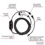 Schumacher Level 2 Portable EV Charger, 16A, 28ft Cable