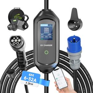 AFYEEV 7.2kW Adjustable Type 2 EV Charging Cable