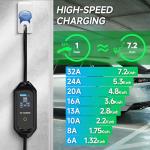 AFYEEV 7.2kW Adjustable Type 2 EV Charging Cable
