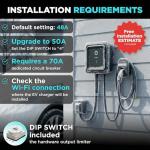 EVIQO Level 2 Hardwired EV Charger with WiFi