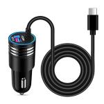 48W Fast USB C Car Charger with Cable