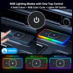 RGB Magnetic Wireless Car Charging Pad for iPhone