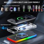 RGB Magnetic Wireless Car Charging Pad for iPhone