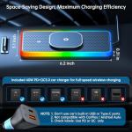 RGB Magnetic Wireless Car Charging Pad for iPhone