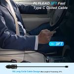 48W Fast USB C Car Charger with Cable