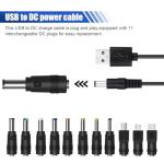 DUSCOKE 12V DC Car Charger with 11 Connectors