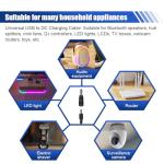 DUSCOKE 12V DC Car Charger with 11 Connectors