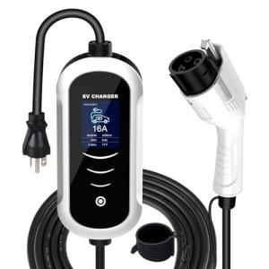 MACARLON 25ft Portable Level 1 & 2 EV Charger