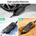 Portable 16A EV Charger with 25FT Cable