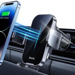 Weetla Wireless Car Charger with Auto-Clamping Mount