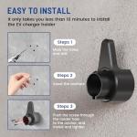 Anina EV Charger Holder for J1772 Connector