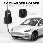 Wall-Mount EV Charger Holder with J-Hook