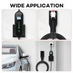Wall-Mount EV Charger Holder with J-Hook