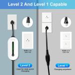 Portable EV Charger with 25FT Adjustable Cable