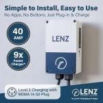 LENZ 40 Amp Level 2 Wall-Mounted EV Charger
