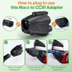 NACS to CCS Adapter for Fast EV Charging