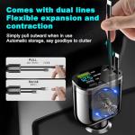 Ankuee 4-in-1 Retractable Car Charger Adapter