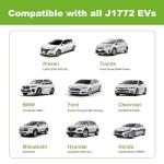 EVMaster Level 2 Portable EV Charger, 28FT 32Amp