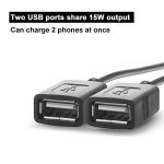 PlusRoc 12V/24V to 5V Dual USB Converter