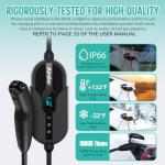 AIMILER 16A Portable Tesla EV Charger with WiFi