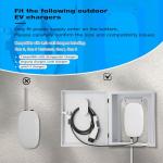 Tesla EV Charger Cover and Cable Holder, White