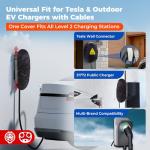 WOLFCAR Waterproof EV Charger Cover for Tesla