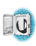 Tesla Wall Connector and ChargePoint EV Charger Box