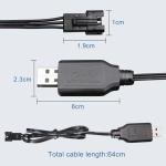 KBT SM-3P Lithium USB Charging Cable for RC Vehicles