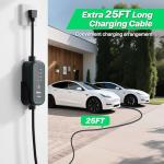 RhEVchar 16A Portable Tesla Charger with 25FT Cable