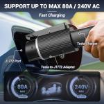 Tesla to J1772 EV Charging Adapter - 80A/240V