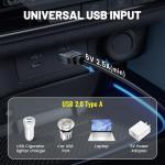 EWAY 13ft Mini USB Car Charger for Garmin GPS