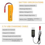 Fytoo 3.7V 3000mAh Li-ion Battery with USB Cable