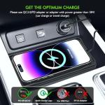 Fast Wireless Car Charger Pad for iPhone and Samsung