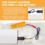 Fytoo 3.7V 3000mAh Li-ion Battery with USB Cable