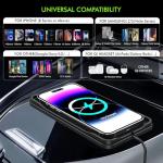 Fast Wireless Car Charger Pad for iPhone and Samsung