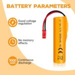 Fytoo 3.7V 3000mAh Li-ion Battery with USB Cable