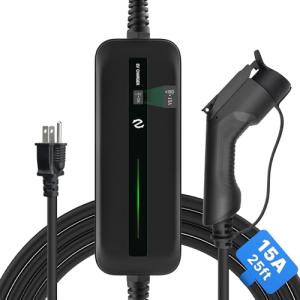 Morec Portable Level 1 EV Charger with 25ft Cable
