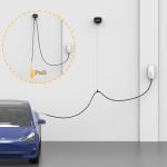 11.5ft Retractable EV Charger Cable Wall Mount
