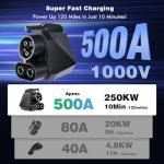 Aovee NACS to CCS1 Supercharging Adapter 500A