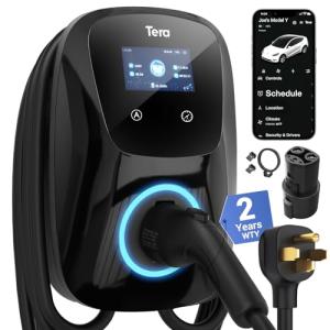 Tera Level 2 EV Charger for Tesla, 48A, 25 FT