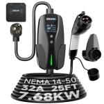 SEGUMA 32Amp Level 2 EV Charger with 25ft Cable