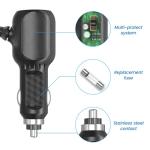Xwartre 12V Car Charger with Dual USB Ports