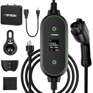 Portable Level 1&2 EV Charger with 25FT Cable