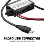 Weewooday 12V to 5V Waterproof Car Power Adapter