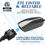 Relaxweex 6-20 Adapter for Tesla Chargers