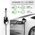 Portable Level 1&2 EV Charger with 25FT Cable