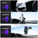 15W Wireless Car Charger with LED Backlight