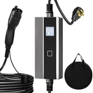 Portable Level 2 EV Charger with 25FT Cable