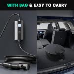 Portable Level 2 EV Charger with 25FT Cable